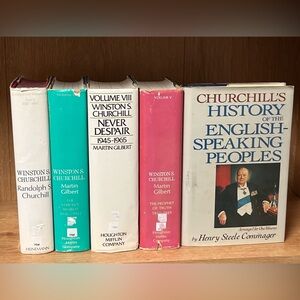 Winston S. Churchill Book Collection Lot of 5